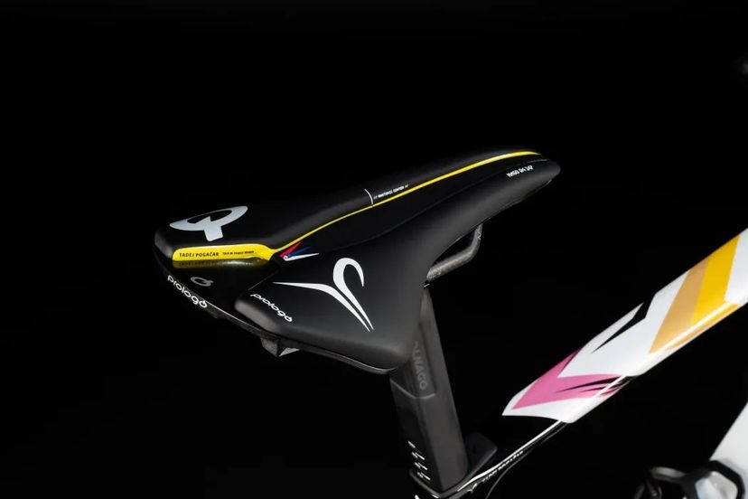 particolare della sella della Colnago-V4Rs