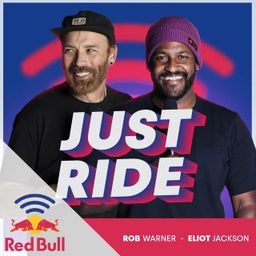 Copertina podcast red bull Just Ride (con i due host)