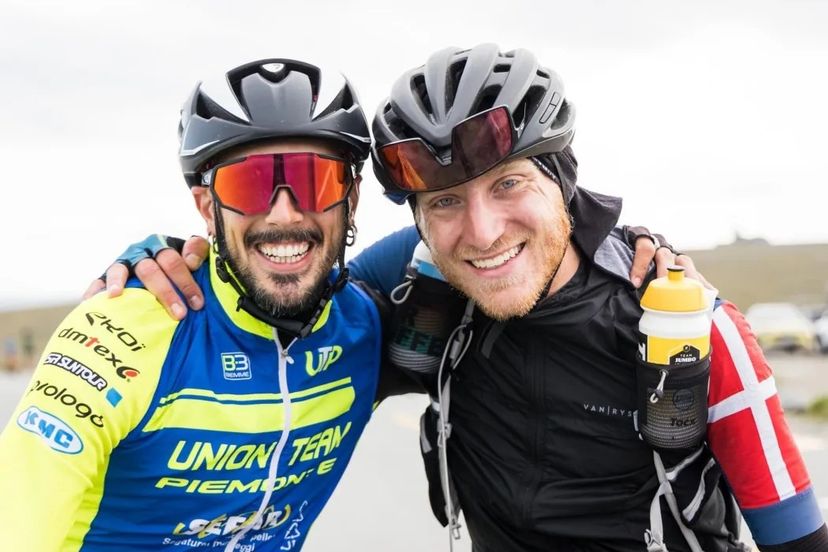 Lucini e amico alla NorthCape4000